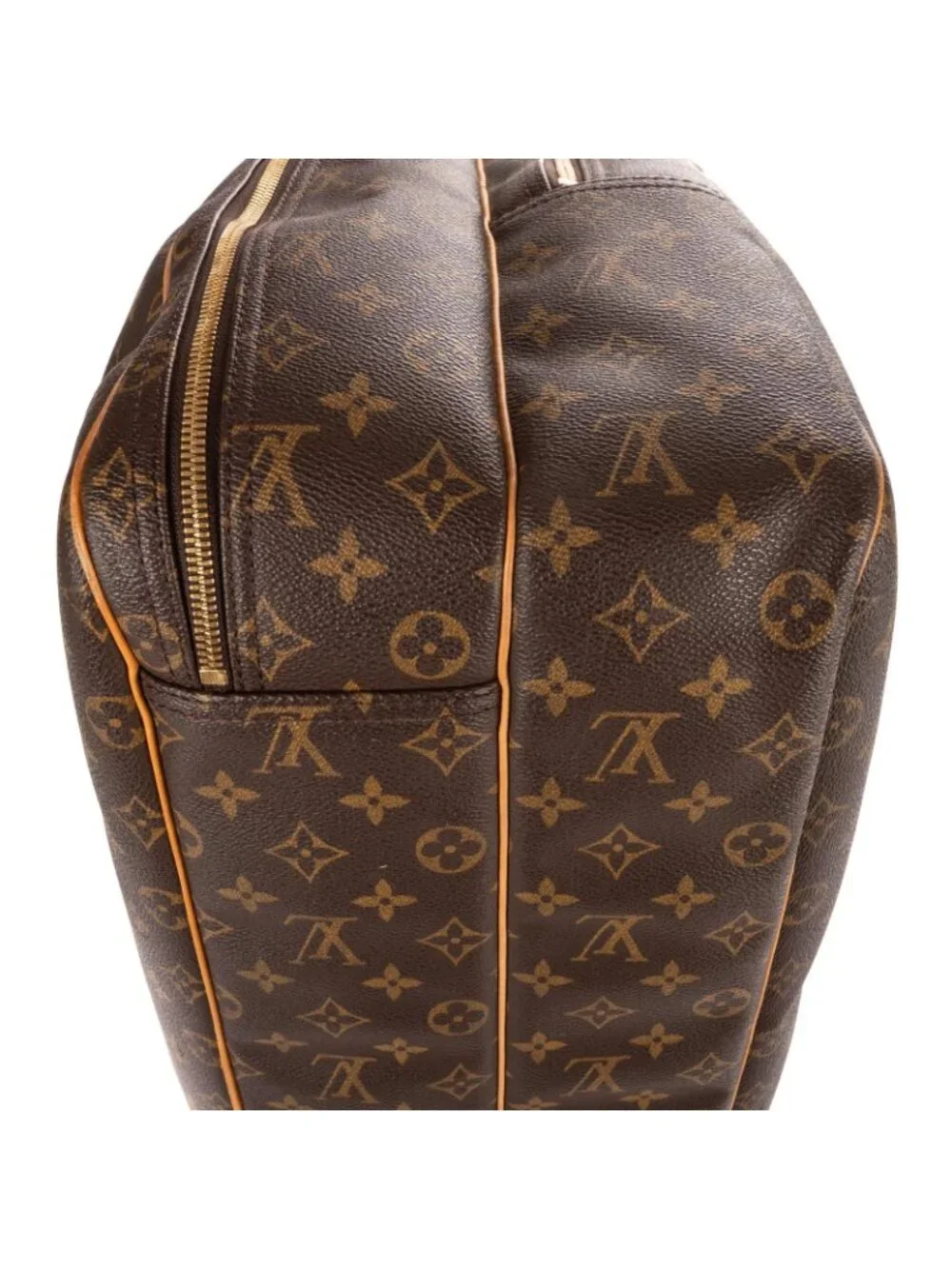 Louis Vuitton Aliz? Boston Brown Monogram Canvas Handbag